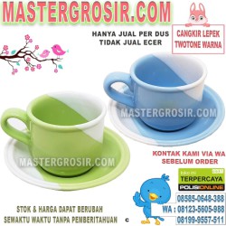 CANGKIR LEPEK TWOTONE WARNA