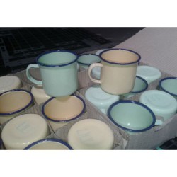 Mug Enamel Polos / Cangkir Enamel Polos (Harga 1 lusin)